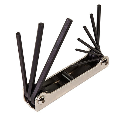 KLEIN TOOLS 70591 Folding Hex Key Set, 9-Key, SAE Sizes