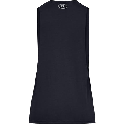 Under Armour Mens Left Chest Cut-Off Tank-Top Black L