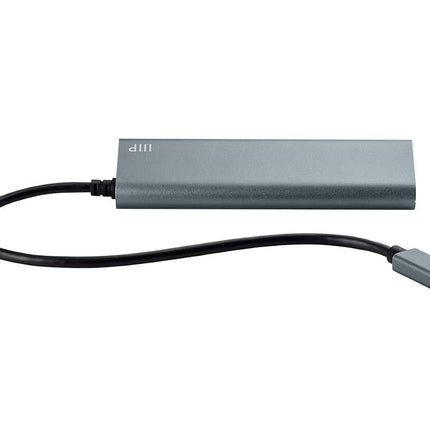Monoprice 114908 4 Port USB-C Hub - Aluminum, SuperSpeed Transfer Rates, Compatible with Apple MacBook, Google Chromebook & More