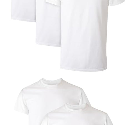 Hanes Men's X-temp Comfort Cool Crewneck 5-pack Undershirt, White, M UK