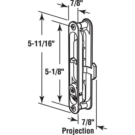 Prime-Line Products A 202 Sliding Screen Door Latch, Black