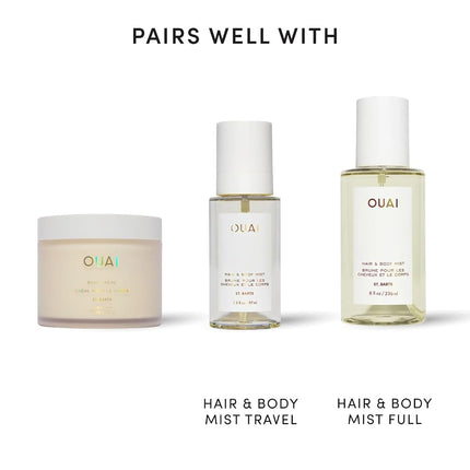 OUAI Body Cream, St. Barts - Hydrating Whipped Body Cream with Cupuaçu Butter, Coconut Oil and Squalane - Softens Skin and Delivers Healthy-Looking Glow - Sulfate-Free Skin Care - 212g