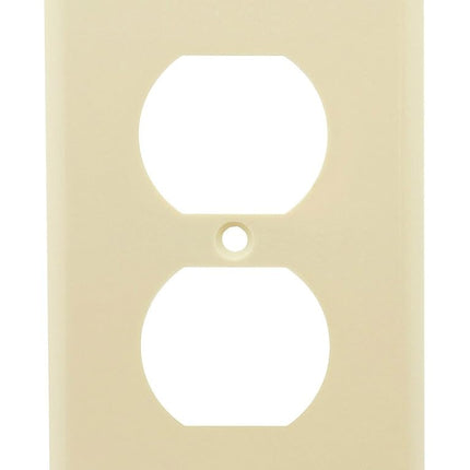 Leviton 82003 1-Gang Duplex Device Receptacle Wallplate, Standard Size, Thermoset, Device Mount, Almond