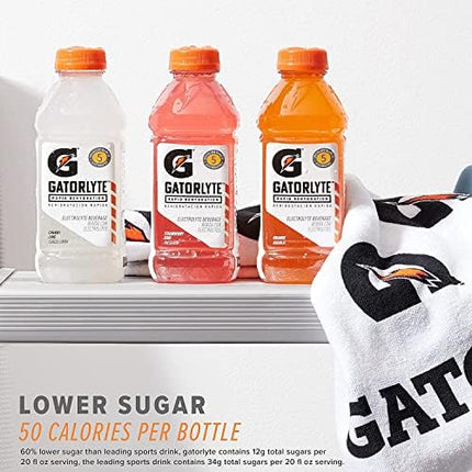 Boisson électrolytique Gatorlyte pour une réhydratation rapide, fruits mélangés, bouteilles de 591 ml (paquet de 12)