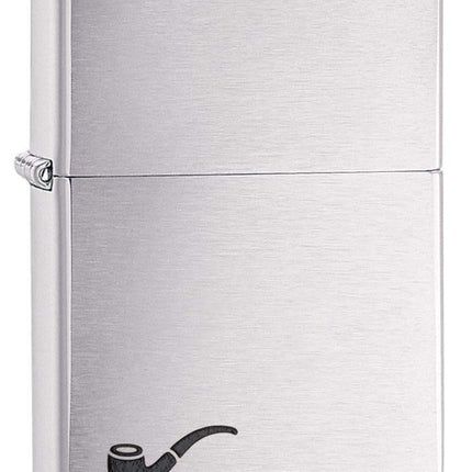 Zippo Adult-Unisex 200PL Brushed Chrome Pipe Windp