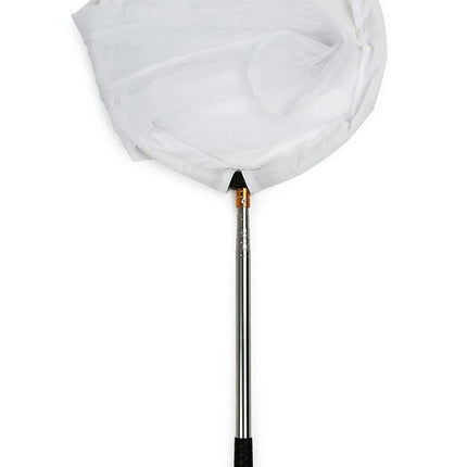 RESTCLOUD Insect and Butterfly Net with 16" Ring, 36" Net Depth, Handle Extends to 59 Inches (16" Ring, 59" Stainless Handle)