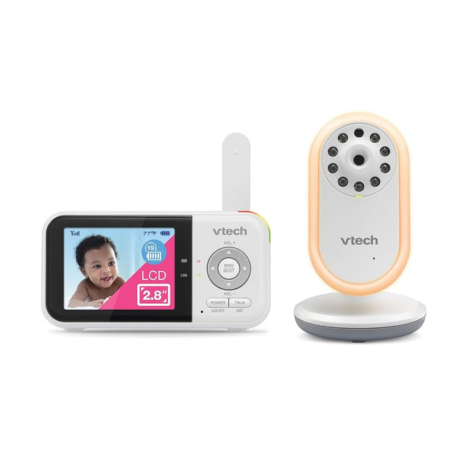 VTech VM3258 2.8" Digital Video Baby Monitor with Night-Light, Two-Way Audio, and Temperature Sensor