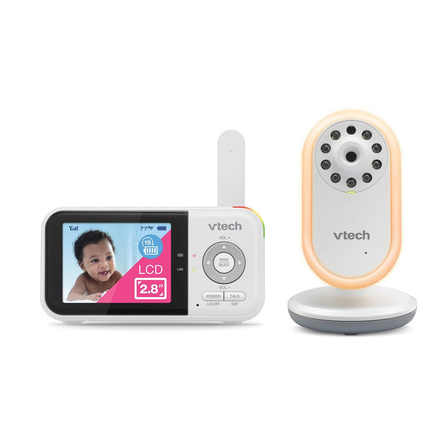 VTech VM3258 2.8" Digital Video Baby Monitor with Night-Light, Two-Way Audio, and Temperature Sensor