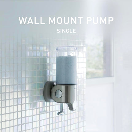 simplehuman BT1034 444ml Single Wall Mounted Soap Dispenser Pump for Soap, Shampoo, Conditioner, Shower Gel, Suitable for Bathroom, Easy to Install, Rustproof, Brushed Stainless Steel