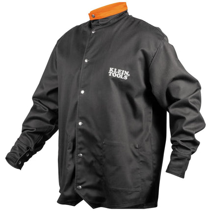 Klein Tools Flame-Resistant Welding Jacket, Large, Orange, Orange, One size