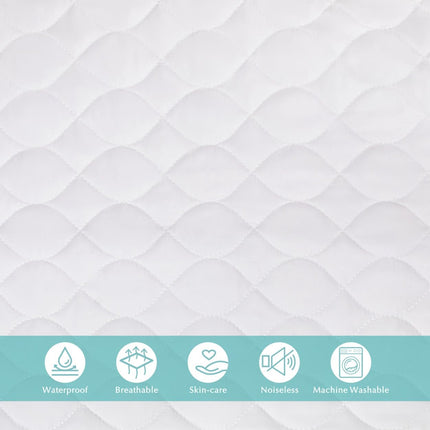 American Baby Company Soft Microfiber Waterproof Fitted Pack N Play Playard Mattress Protector, Quilted Mattress Pad Cover, 27"x39"