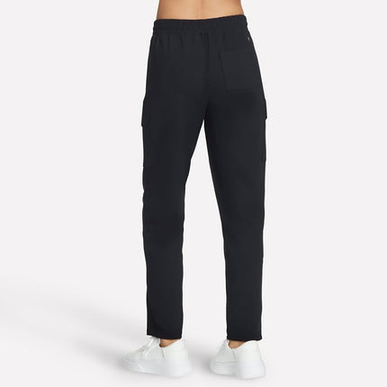 Skechers Women's Slip Ins Cargo Pant, Black/White, XL