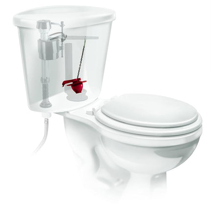 Fluidmaster F502P21 PerforMAX Universal Water-Saving Long Life Toilet Flapper for 2-Inch Flush Valves, Adjustable Solid Frame Design, Easy Install, Red, 1 Pack
