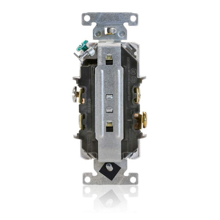 20 Amp Decora Receptacle Industrial Grade, Black