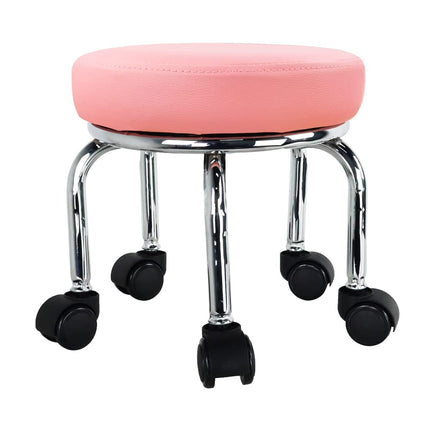 WKWKER Modern Roller Seat PU Leather Low Round Rol
