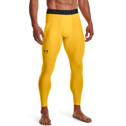 Under Armour Mallas HeatGear Armour para Hombre, (790) Taxi / / Negro, 4XG