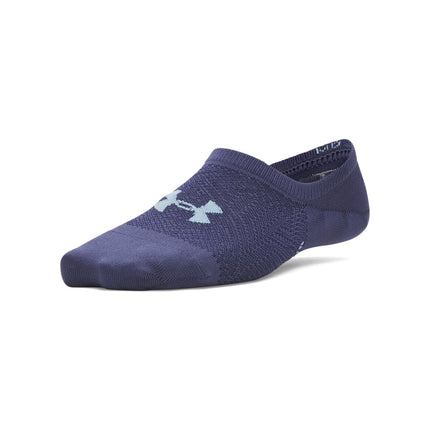 Under Armour Women's Breathe Lite Liner Socks 6 Pack, (403) Washed Navy / Washed Navy / Blue Smoke, Small