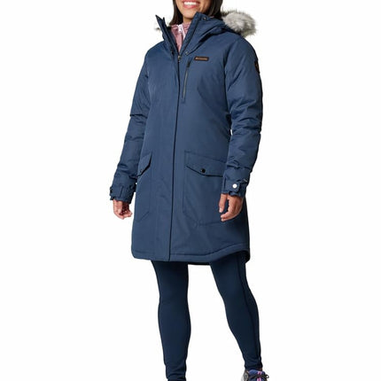Columbia Women's Suttle Mountain Long Insulated Jacket, Collegiate Navy, Medium