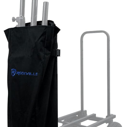 Rockville CART-Stand-Bag 600D Polyester Tripod/Mic/Speaker Stand Bag, Rain-Resistant, Quick-Release Buckle, Spacious Design, for DJs and Musicians