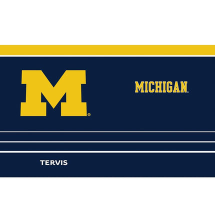 Tervis Traveler Michigan Wolverines - MVP Triple Walled Insulated Tumbler Travel Cup Keeps Drinks Cold & Hot, 20oz, Stainless Steel