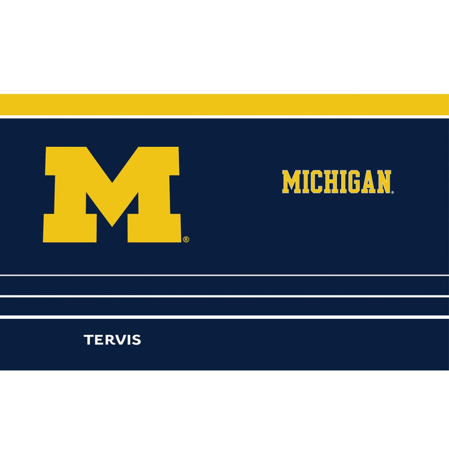 Tervis Traveler Michigan Wolverines - Gobelet Isotherme Triple Paroi MVP en Acier Inoxydable, Garde les Boissons Chaudes et Froides, 590 ml