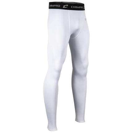 CHAMPRO Pantalon de compression homme grand froid Blanc