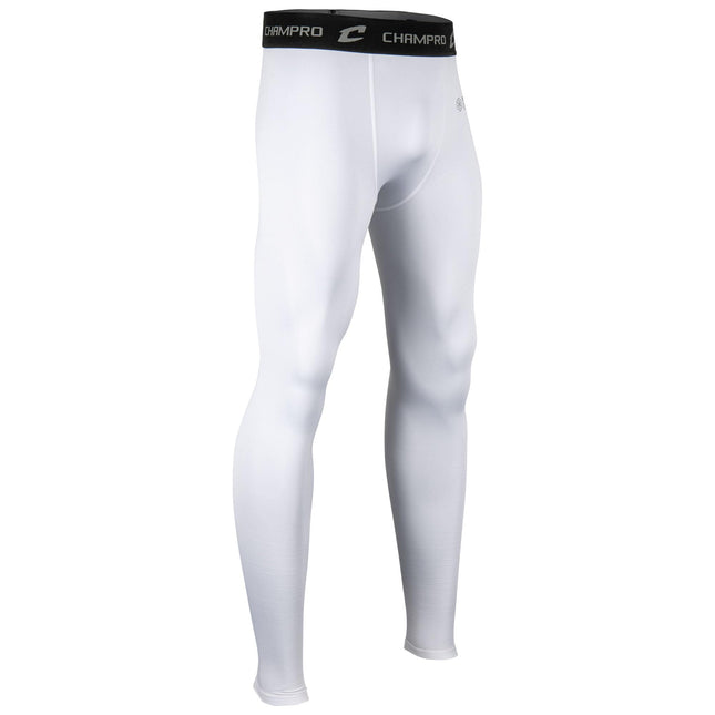 CHAMPRO Men's Cold Weather Compression Pants White