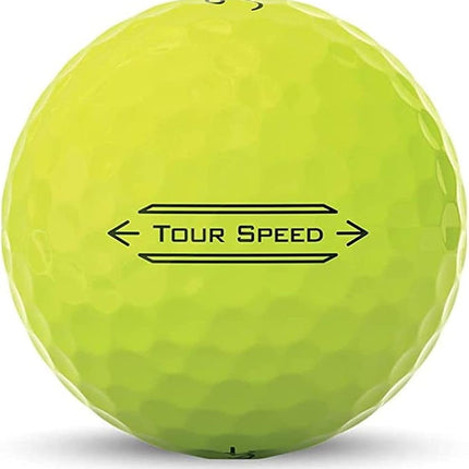 Titleist Tour Speed Golf Ball, Pack of 12, Yellow