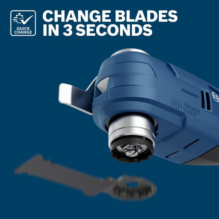 Bosch OSL400K Hoja segmentada de cuchillo dentado bimetálico para multiherramienta oscilante Starlock, 4"