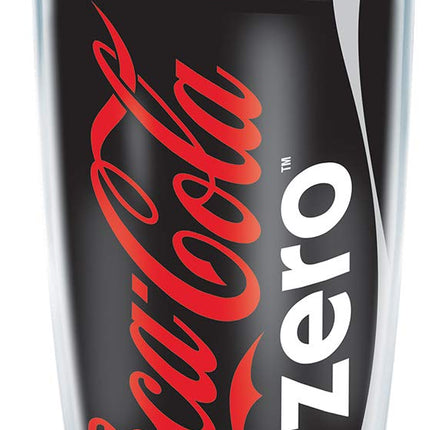 Tervis Coca-Cola - Coke Zero Can Made in USA Double Walled Insulated Tumbler Travel Cup Keeps Drinks Cold & Hot, 16oz, Red Lid