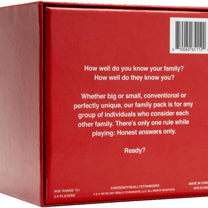 We're NOT Really Strangers Family Edition, Multicolor