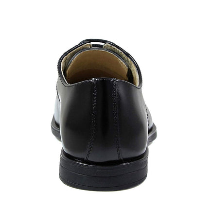 Florsheim Unisex-Child Reveal Cap Toe Ox, Jr. (Toddler/Little Big Kid) Oxford, Black, 1 US Wide Little Kid