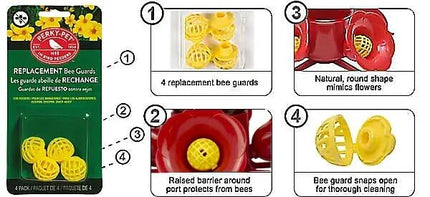 Perky-Pet 205Y Replacement Yellow Bee Guards