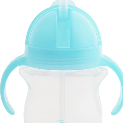 Munchkin Any Angle Click Lock Weighted Straw Trainer Cup, Blue, 7 Oz