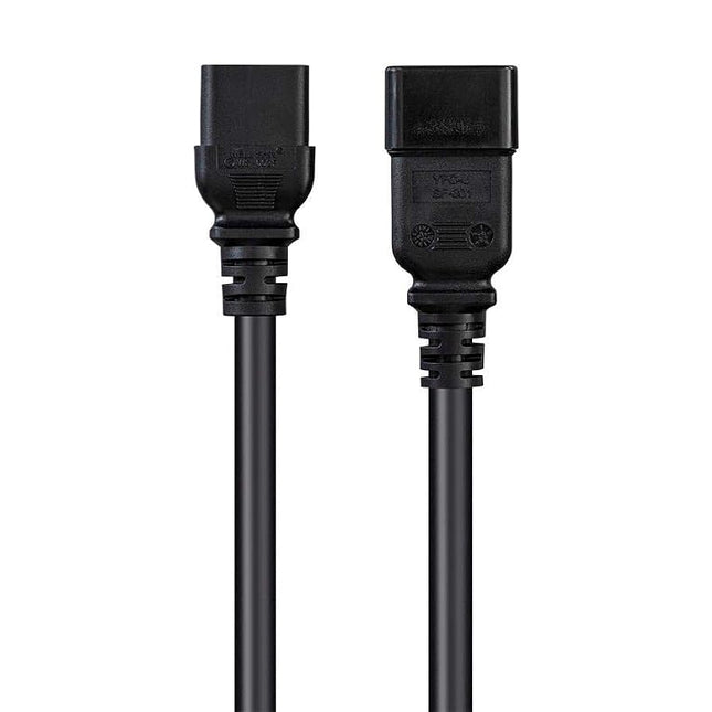 Monoprice 135059 Heavy Duty Extension Cord - IEC 60320 C20 to IEC 60320 C19 12AWG 20A/2500W SJTW 250V Black 6ft