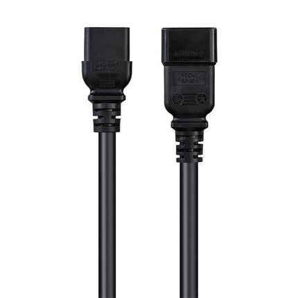 Monoprice 135059 Heavy Duty Extension Cord - IEC 60320 C20 to IEC 60320 C19 12AWG 20A/2500W SJTW 250V Black 6ft