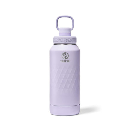 Bouteille d'eau Takeya Sport de 94 cl en acier inoxydable à triple isolation – Anti-fuite, anti-transpiration, sans BPA, garde les boissons froides 36 heures et chaudes 14 heures – Moonlight