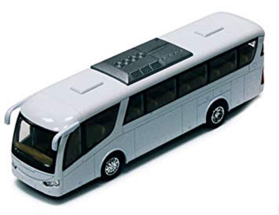 Coach Bus, White - Kinsmart 7101DW - 7 Diecast Mod