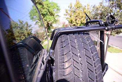 Allen Sports 302DN Deluxe 2-Bike Spare Tire Mounted Rack,Black