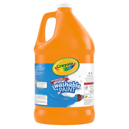 Crayola Washable Paint, Orange Paint, Classroom Supplies, 1 Gallon