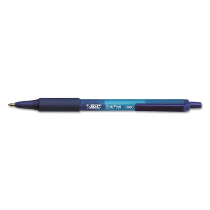 Bic Soft Feel Stick Pens With Special No-Slip Comfortable Grip, Medium Point (1.0 mm), Blue, 36-Count