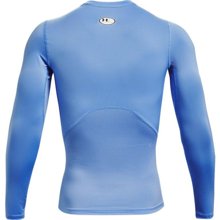 Under Armour Men's Armour HeatGear Compression Long-Sleeve T-Shirt, Carolina Blue (475)/White, XX-Large