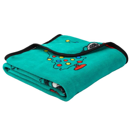 Franco Collectibles Peanuts Snoopy Puffer Coat Holiday Christmas Bedding Super Soft Silk Touch Throw, 40 in x 50 in, (Officially Licensed Product)