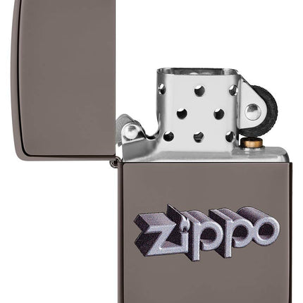 Zippo 3D Logo Ice Lighter, Black