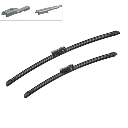 Bosch Aerotwin A696S - Front Windscreen Wipers - Set of 2 Replacement Blades - Comes with Pre-assembled Adapter - 2 Blades, 550 mm / 450 mm - Only for Left-Hand Drive (EU)