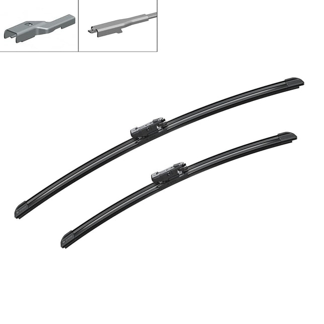 Bosch Aerotwin A696S - Front Windscreen Wipers - Set of 2 Replacement Blades - Comes with Pre-assembled Adapter - 2 Blades, 550 mm / 450 mm - Only for Left-Hand Drive (EU)