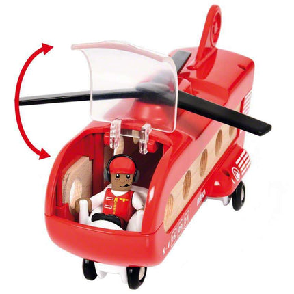 BRIO World Airport Cargo Transport Helicopter for Kids Age 3 Years Up