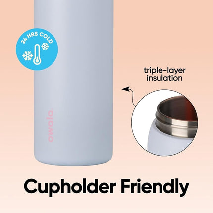 Owala FreeSip Insulated Stainless Steel Water Bottle with Straw for Sports and Travel, Leak Proof, BPA-Free, 945ml, Beach House