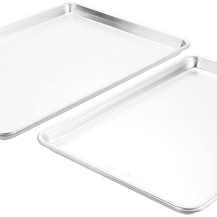 Nordic Ware Natural Aluminum Commercial Baker's Half Sheet and Big Sheet