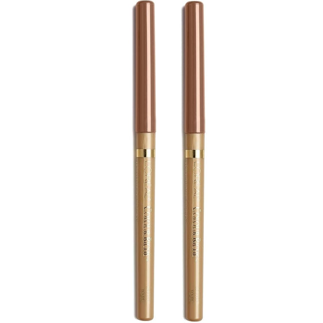 L'Oreal Paris Cosmetics Color Riche Lip Liner, Toffee To Be, 2 Count